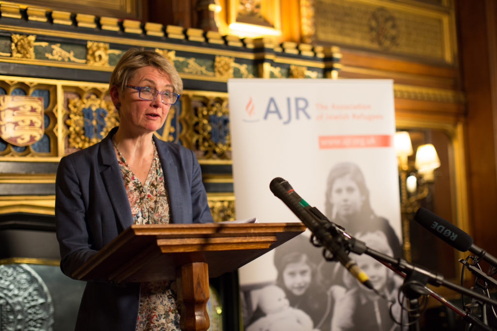 Rt Hon Yvette Cooper MP read an excerpt by Sir Samuel Hoare – AJR