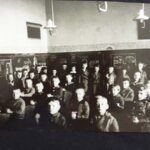 HJ: At primary school in Auerbach, aged 6, 1931. HJ, as a Jew, had to sit in the back row: fifth pupil, back row, from the right