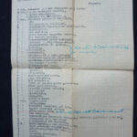 TK: Inventory of property confiscated June 1944 (one of four pages)