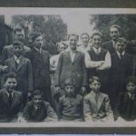 KM: Outside the hostel in Cricklewood, 1939