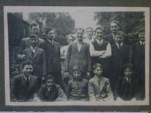 KM: Outside the hostel in Cricklewood, 1939