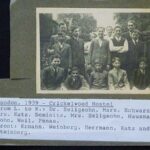 KM: Outside the hostel in Cricklewood, 1939