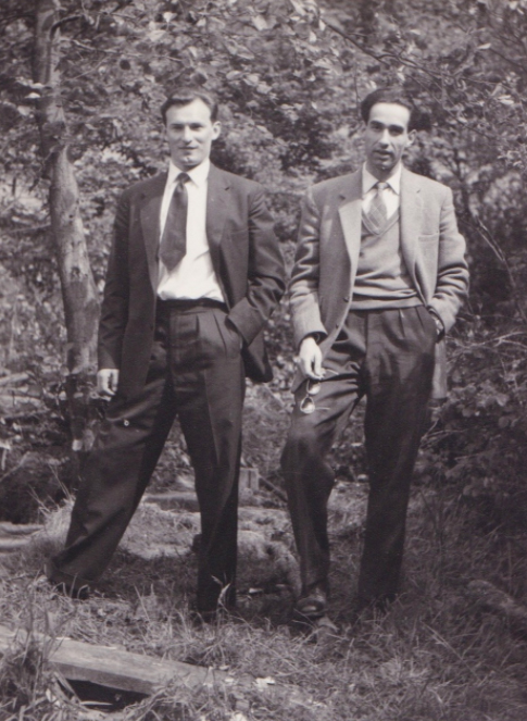 HE: Henry on the right, with school friend Edek Shannon (Szajnzicht), mid 1950s