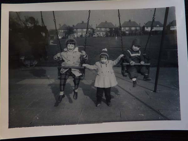 VK: "This is all my three children in Preston Park. About 1960."
