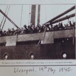 HJ: The Bodegraven docks at Liverpool, 19th of May, 1940, HJ on board. "The last boat out of Holland"