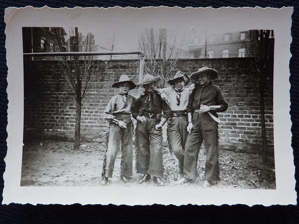 KM: Carnival in Cologne ca1936. "These were my local friends. They were- none of them were Jewish, but one of them [second from the right] - a year or so later - became a member of the Hitler Youth. Then …I didn't exist anymore."