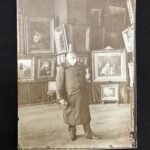 TH: "Great-grandfather David Heinemann, in one of his earlier galleries before the one in Lenbachplatz, the main gallery, was acquired. "