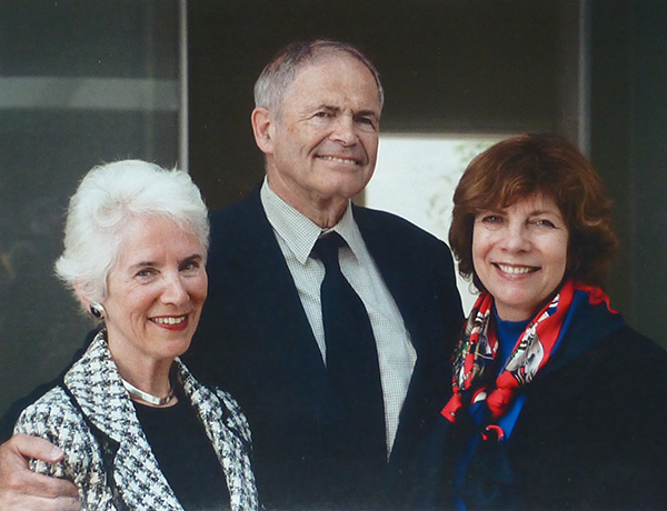 EC: With Mark Olsky and Hana Berger-Moran, two other 'baby' survivors, at the commemoration of the camp liberation by US soldiers, Mauthausen, 2010. "Mark Olsky was born on the 20th of April 1945, on this horrendous train journey between Freiberg slave labour camp and Mauthausen concentration camp. Hana was born in Freiberg on the 12th of April the same year. And I was born on the 29th April 1945. And this is a photograph of the first time that we met in May of 2010, when we were all in Mauthausen for the 60th Commemoration of the liberation of the camp by the Americans."