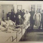 EG: FatherJakob Gottfried sitting down and injured, WW1