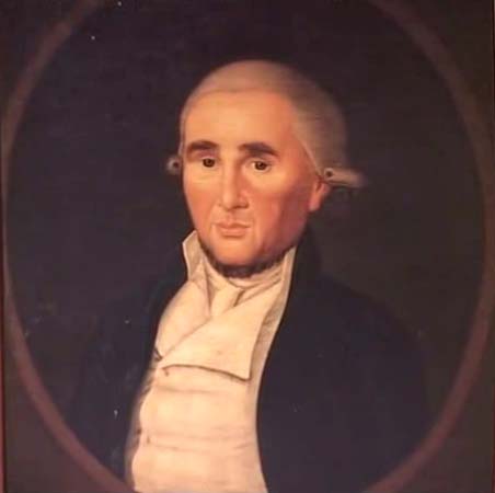 KH: Reuben Samson Hinrichsen, Hamburg, 1800. ". It’s actually by quite a well-known portrait painter, who mostly worked from Hamburg and what he did is - he came already with a ready-made figure painting and only painted the head and he did a lot of Jewish portraits in round about 1800."