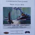 HN: "On July 1st [2016] there was a special commemorative train, Kindertransport train, laid on, from Liverpool Street Station to Harwich. It was to commemorate the journey that we made, coming from Holland to Harwich and Liverpool Street Station. We had a very nice day there. I met quite a lot of Kinder. I shall always remember this day."
