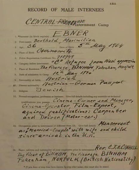 HE: Father's internment papers