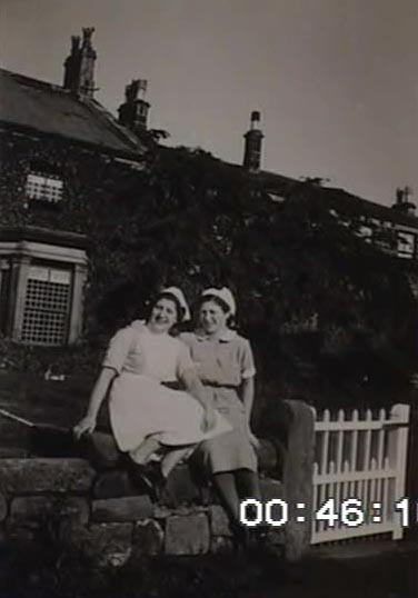 IW: With her friend Helen, Pannal Harrogate, ca 1940