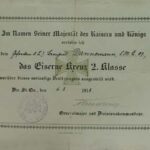 EK: Father's Iron Cross certificate