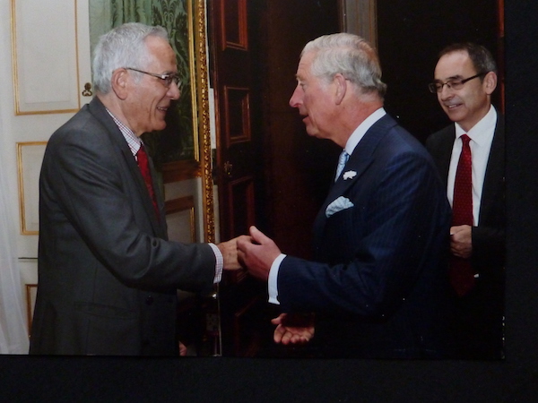 ER: With Prince Charles when he invited the Kinder to come to Buckingham Palace, 2014