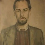 KH: "Somewhat idealised”, painted by Kurt Schwitters, in Hutchinson internment camp, Douglas, Isle of Man, early 1941.