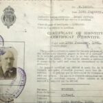 MF: Father Alfred Wiener's identity certificate