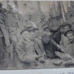 FK: Photograph taken by father, Josef, an official Austrian war photographer during WW1, showing Russian prisoners of war, published in a magazine, ‘Allgemeine Rundschau’ which commented 'they seem satisfied with their fate'