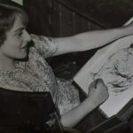 MC: Drawing Peter Ustinov, Edinburgh Festival, 1949