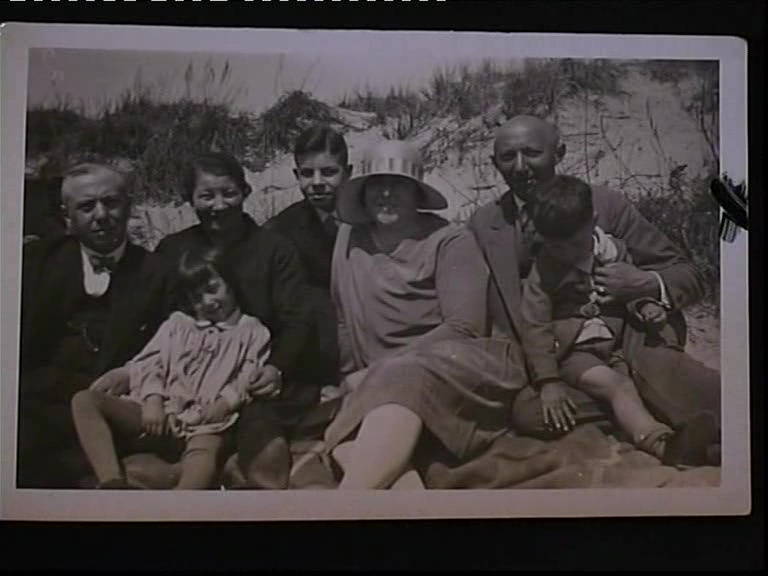 LB: With family, Baltic, 1929