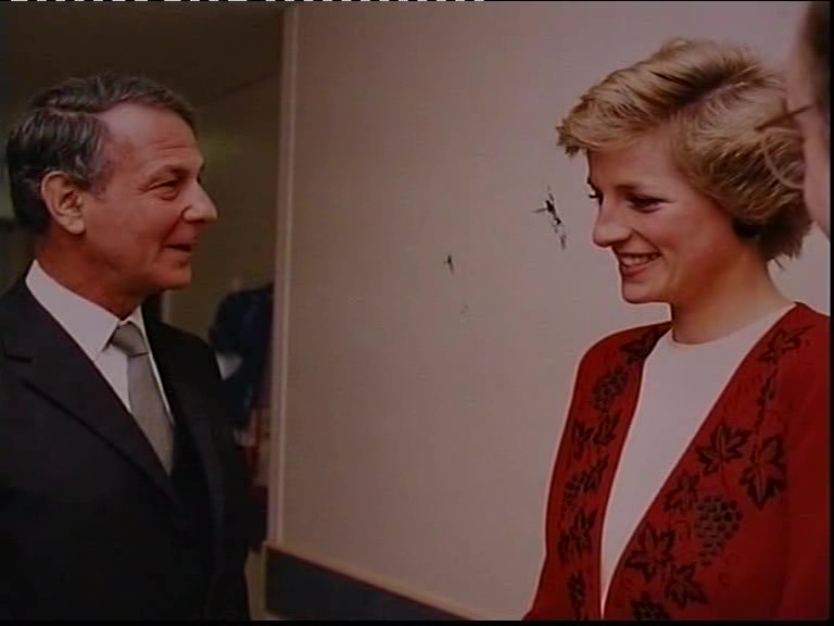 LB: With Princess Diana, St Mary’s Hospital, early 1980s