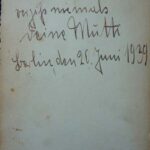 HN: Reverse of photo, message from her mother: Dear Hannelore, Don't forget me, Mother