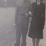 CS: As a firewoman and husband, Charles, Homeguard, Belsize Park, 1944