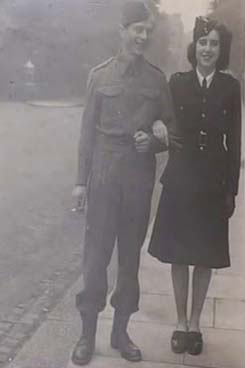 CS: As a firewoman and husband, Charles, Homeguard, Belsize Park, 1944