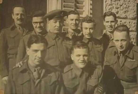 RM: With fellow soldiers, Austria, February 1946