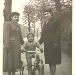 HW: HW, her sister Faigey Storfer and her son Leon (born in 1946)