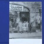 WF: With mother and sister at his father’s shop, Bonn, 1923