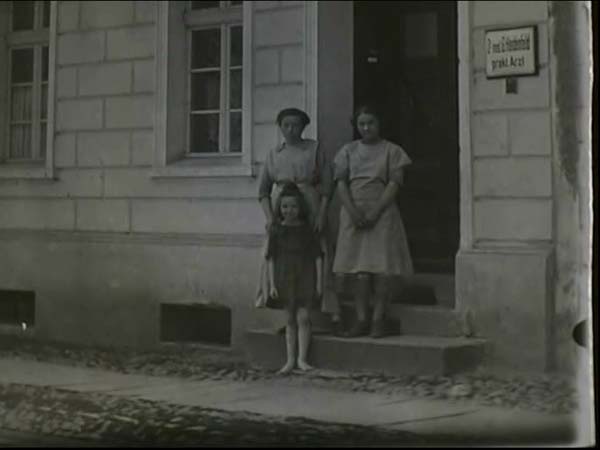 HG: Hortense's home in Breslau, late 1920s. "It’s a very large house, 20 rooms. My father’s practice was in this house, and it took up a number of rooms, waiting rooms, consulting rooms, and various other offices and things. The children, my sister and I and our nanny had our own little suite, and there were some large reception rooms because there were lots of parties in our home. There was a music room and a grand piano and a library with several hundred books. Yes, the huge basement with even central heating in those days and a garden and a huge kitchen so it was a very substantial house and home."