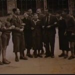 LB: Third from right in the courtyard of the Jewish orphanage in Pankow, Berlin