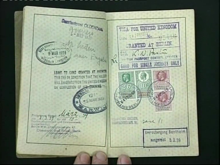 FH: UK visa, probably granted by Frank Foley