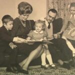 SK: With her husband Yaakov Kraus and her children Channah, Gitty and Joseph. London, 1965
