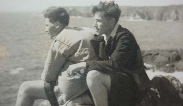 FL: As a teenager with his twin brother Ralph