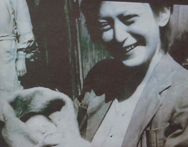 EC: With her mother, a few weeks after her birth in Mauthausen concentration camp. "This is an amazing photograph of my mother and myself. And it has to have been taken in the first two or three weeks in May of 1945. Because it was taken by an American GI who was one of the liberating soldiers of Mauthausen."