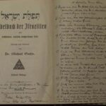 UG: Prayer book given to UG by her father the day she left Berlin for the UK on the Kindertransport, containing a long note her wrote her on ten rules for how to conduct yourself in life