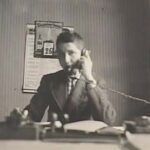 WF: WF at work after he came out of the concentration camp, Dachau, 1939