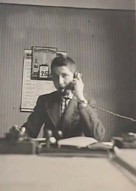 WF: WF at work after he came out of the concentration camp, Dachau, 1939