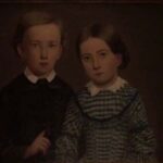 DB: Grandfather Eugen Märzbacher (age 6) and his sister Amalia (age 8), Munich, 1845