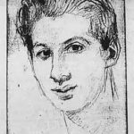 WF: Photograph of a sketch by Professor Hoffman on trip on the Dunera to Australia, August 1940