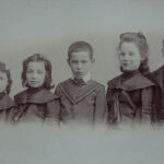 HE: Herta’s mother who was the youngest and siblings, Zdenka, sister Marta, Otto, Olga, and ?, Pribram, 1904