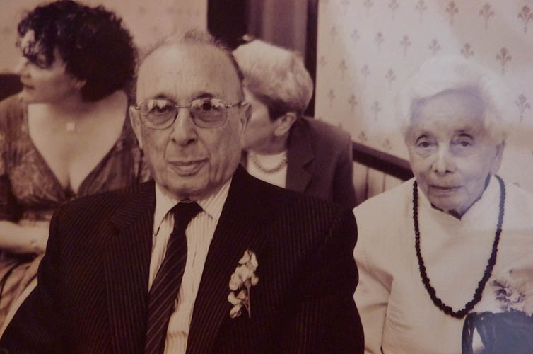 DH: With husband Charles at a family wedding, 2005