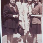 GV: Gerta with her friends Eva (left) and Inge (right), Prague, 1946, “The three of us came as students to Prague in 1945 and stayed there.”
