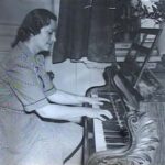 NK: Playing at Chopin's address, Eaton Place, London, 1949