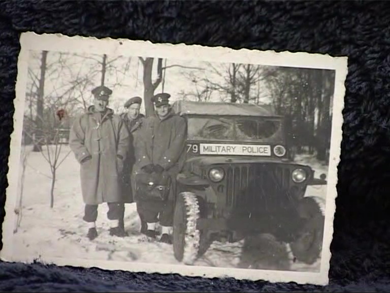 RH: As a military interpreter, Gross Arnsdorf, near Hamburg, ca1946. "It was the unit I was attached to as an interpreter and one of our main raison d’etre became picking women up who had given our soldiers venereal diseases. Which had its funny moments but also had its traumatic moments"