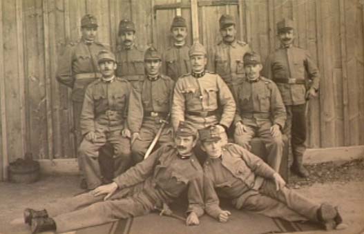LP: Father, Joseph Schwartz, 1916 ( in the centre of the back row)