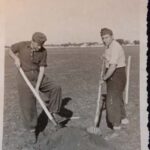 EB: Father and his brother Laszi in the Russian forced labour camp, 1942