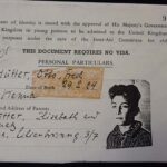 OH: Document permitting entry into the United Kingdom, December 1938